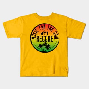 Reggae Music Quote Rasta Flag Colours Kids T-Shirt